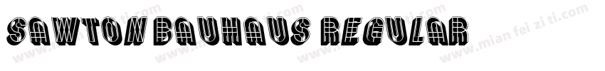 Sawton Bauhaus Regular字体转换